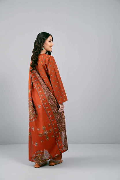 3 Pcs Women's Unstitched Printed Suit