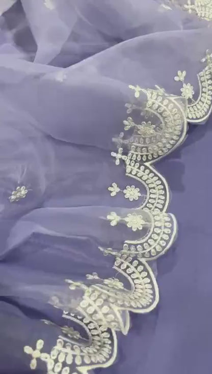 3 Pcs Women's Unstitched Embroidered Suit